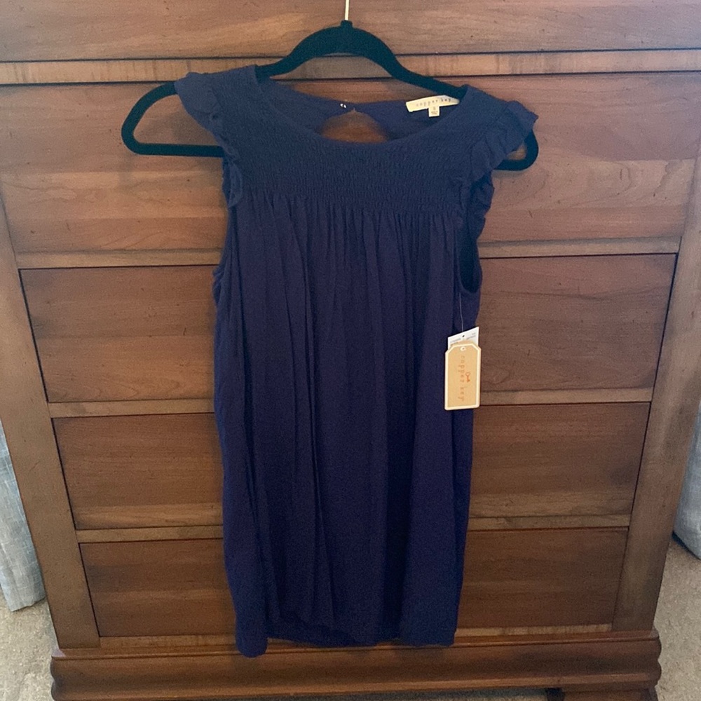 Copper Key Navy Dress